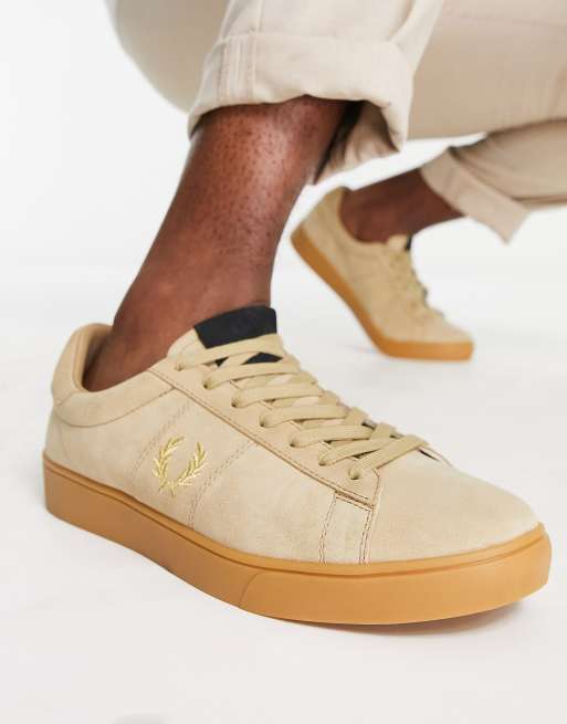 Fred Perry – Spencer – Gulbruna sneakers i mocka 