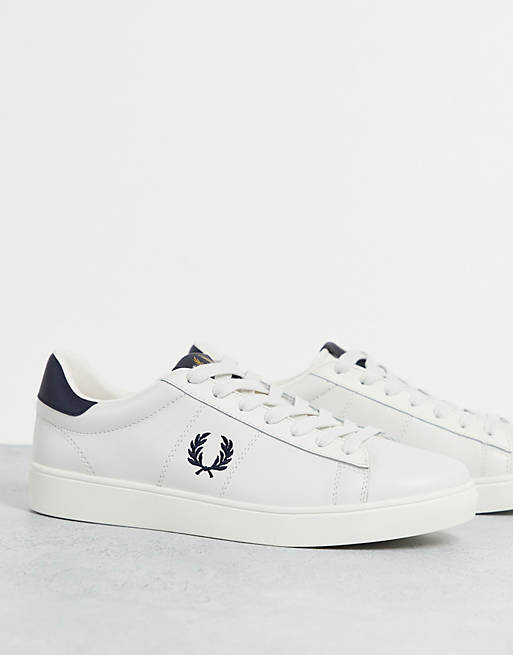 Fred Perry Spencer leather sneakers in white | ASOS