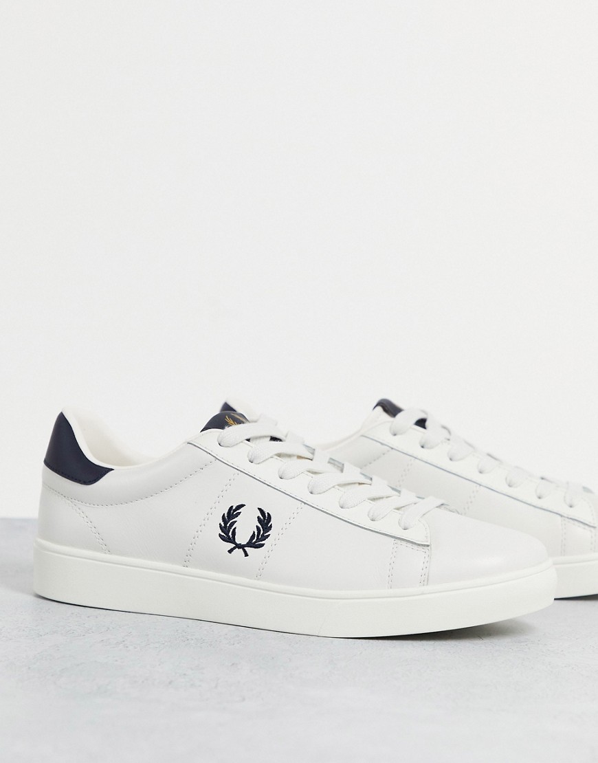 Shop Fred Perry Spencer Leather Sneakers In White