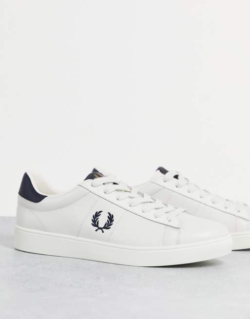 Fred Perry Spencer leather sneakers in white ASOS