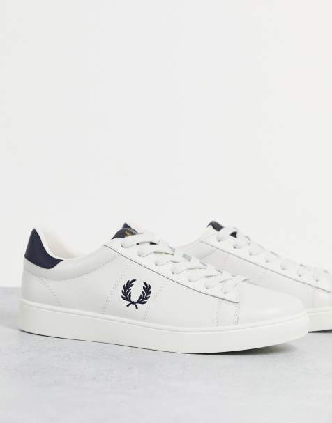 Fred Perry Spencer leather trainers in white - view 1