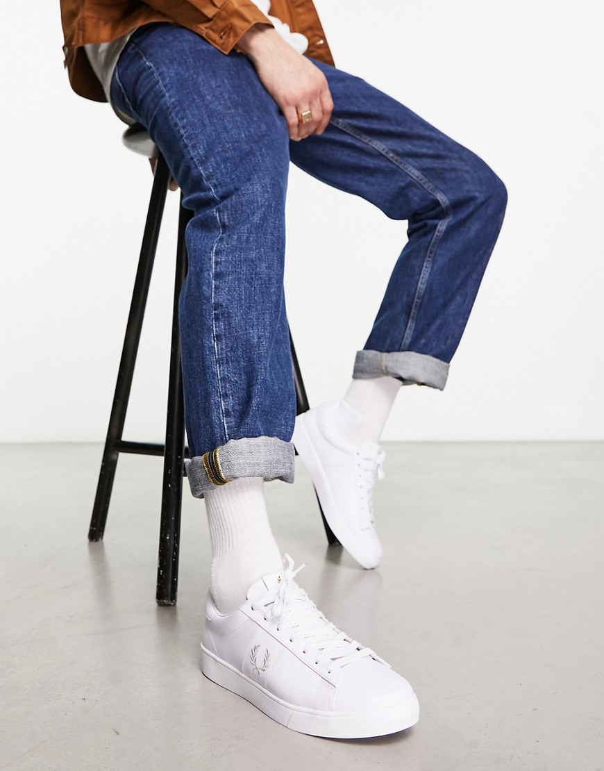 Fred Perry Spencer leather trainers in white