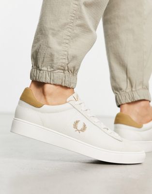 Fred Perry spencer mesh trainer in white