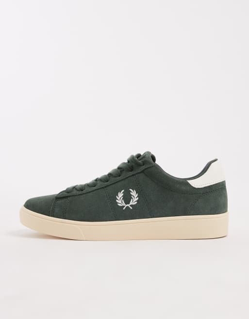 Fred Perry – Spencer – Zielone zamszowe buty sportowe, 2 z 5