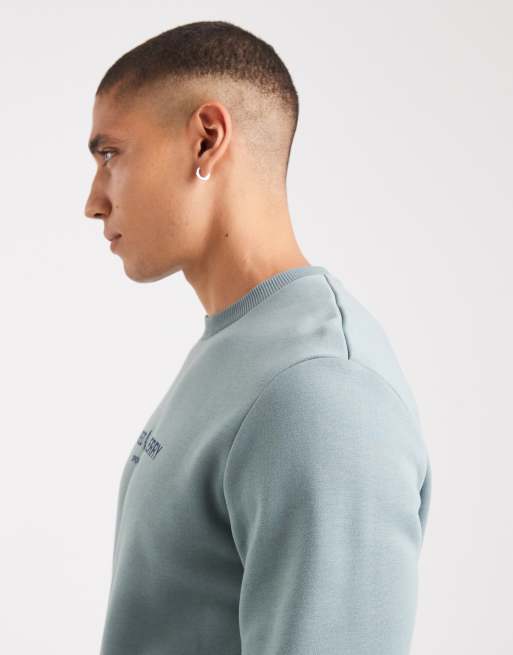 Fred Perry - Sportkleding - Sweatshirt met grafische print in lichtblauw, 4 van 5