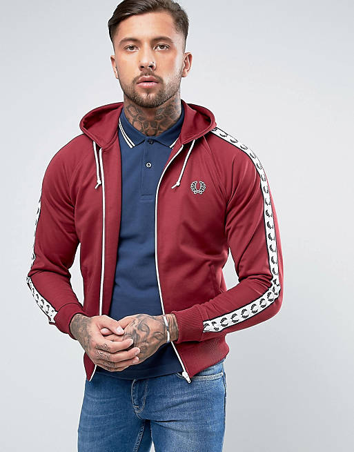 Fred Perry – Sports Authentic – Trainingsjacke In Rot ...