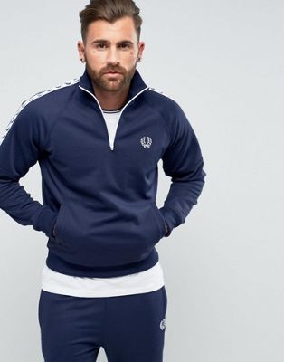 Fred Perry 1/2 Zip Knitted Track Jacket 