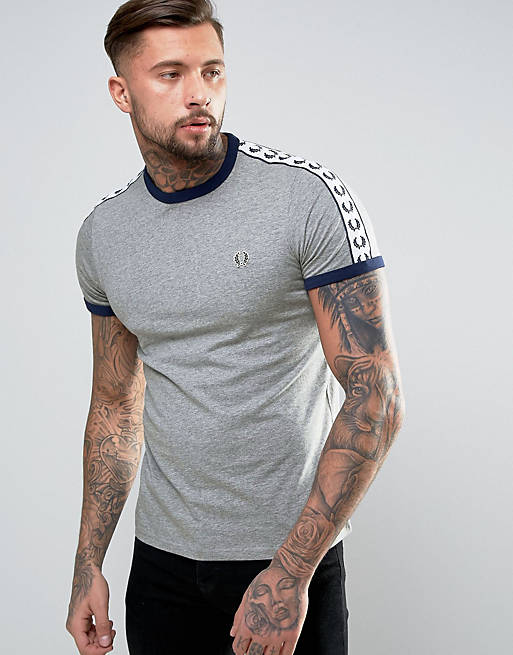 Fred Perry Sports Authentic T-Shirt in Grey | ASOS