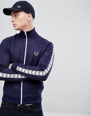 fred perry sports authentic taped track jacket
