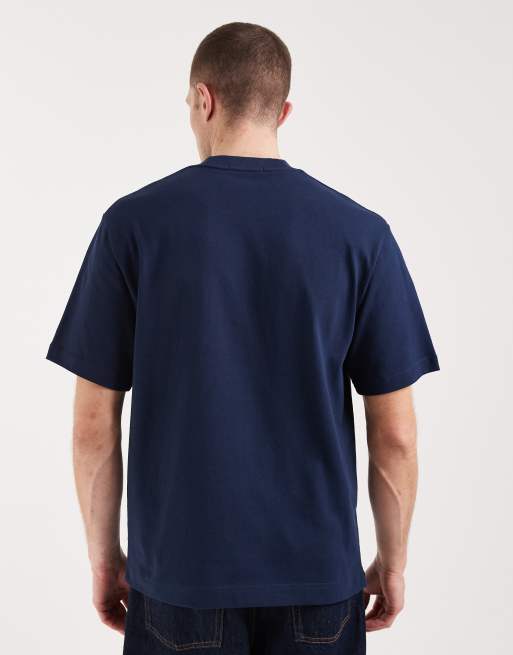 Fred Perry - Sports - Marineblå T-shirt med broderet logo, 5 af 5