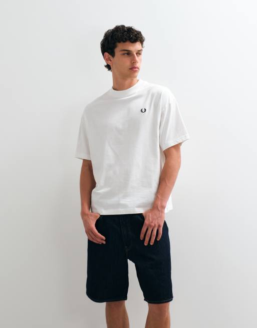 Fred Perry sportswear logo back graphic t-shirt in white, 5 of 5