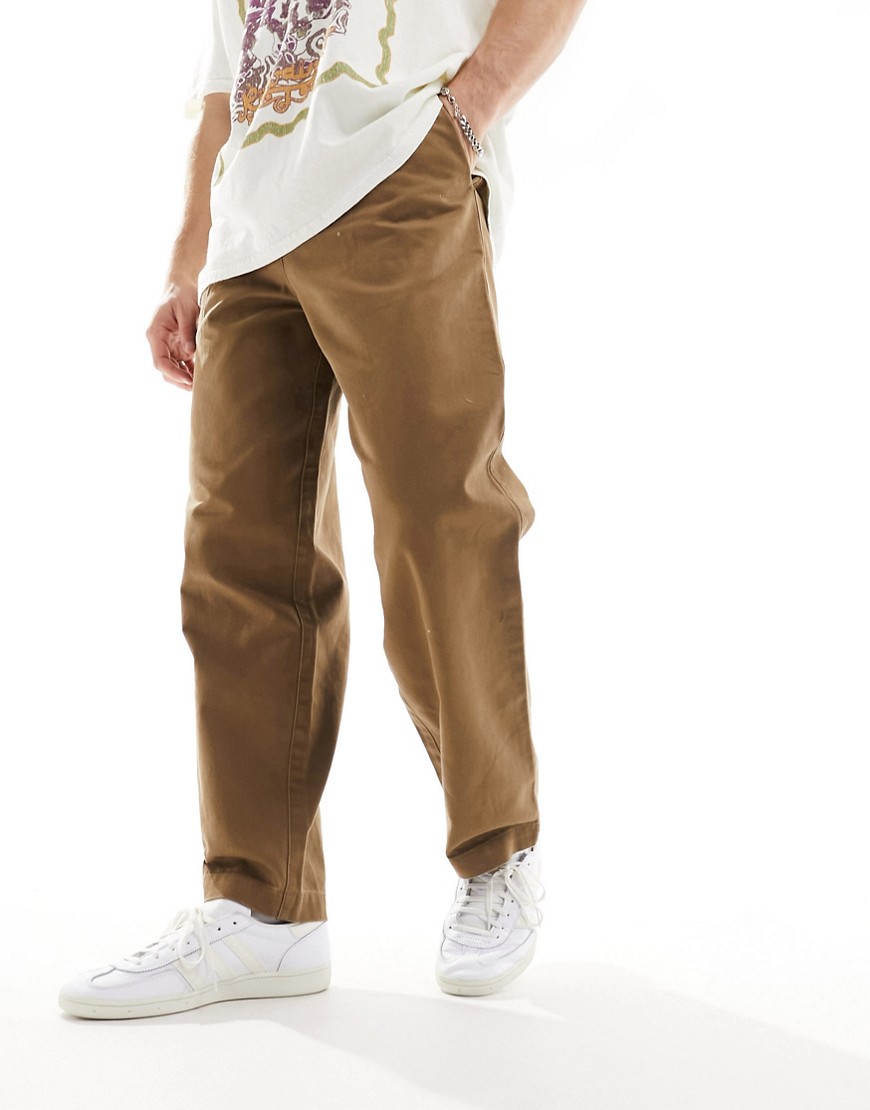 Fred Perry straight leg trousers in shaded stone-Neutral