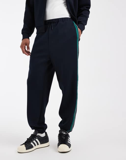 Fred Perry stripe tape co-ord track pant in navy, 2 of 5