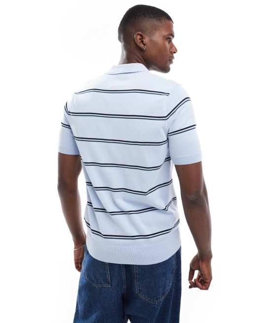 トップス FRED PERRY textured stripe polo shirt Fred Perry Textured Knit Striped Polo Shirt | Liberty