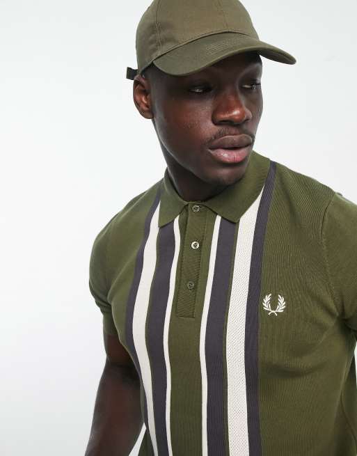 khaki fred perry polo