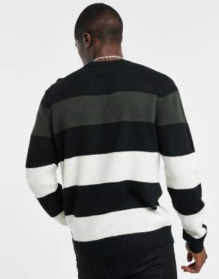 fred perry striped jumper