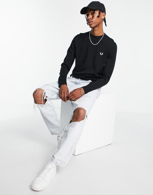 Fred Perry – Svart tröja med rund halsringning, 4 av 4
