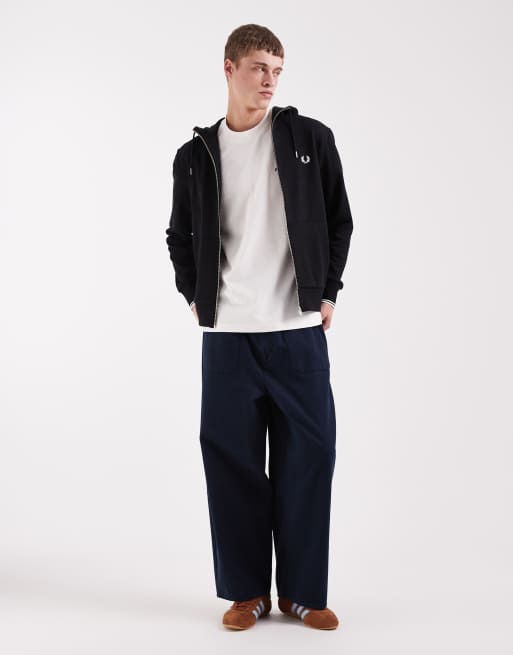 Fred Perry - Sweat à capuche avec fermeture éclair - Noir, 2 de 5