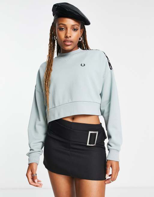 Fred Perry - Sweat fuselé - Bleu 