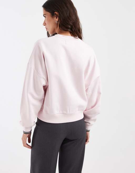 Fred Perry sweat-shirt à liserés rose bébé, 2 de 4