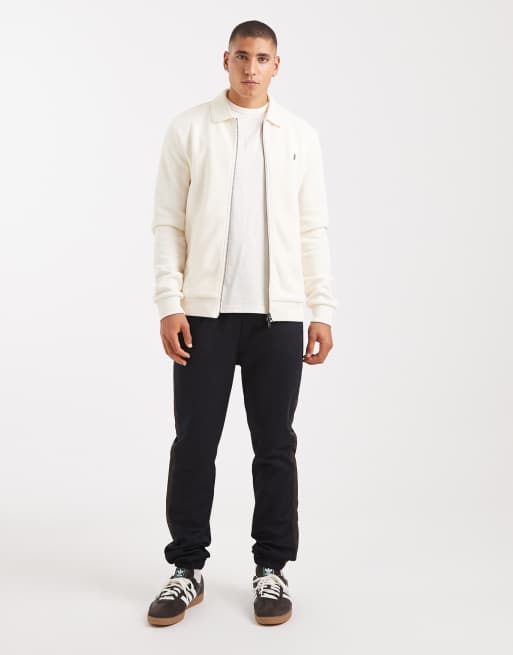 Fred Perry - Sweat zippé à col - Écru, 2 de 5