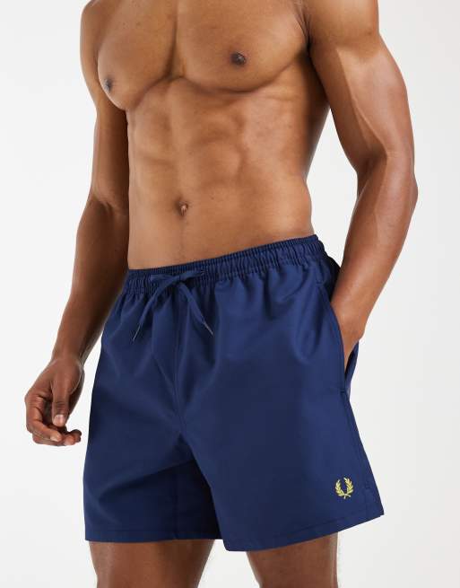 Fred Perry swim shorts in navy, 5 of 5
