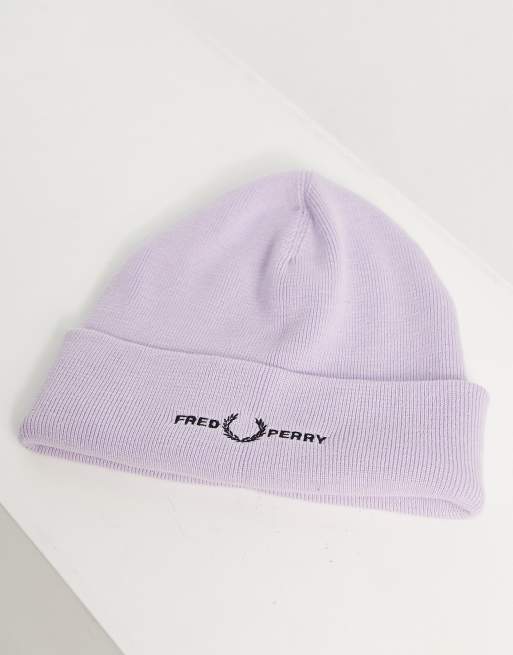 Fred Perry – Syrénlila mössa med tryck, 4 av 4