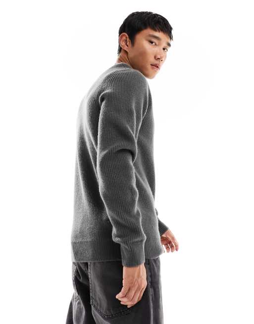 Fred Perry – Szary dzianinowy sweter , 4 z 4