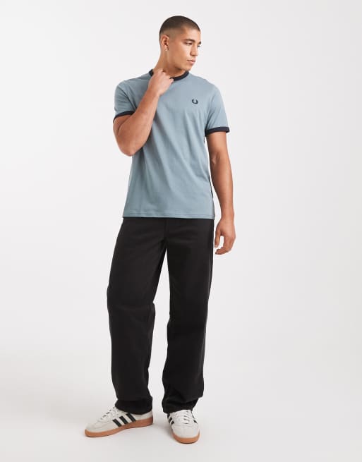 Fred Perry - T-shirt à bords contrastants - Bleu Stockport, 2 de 5