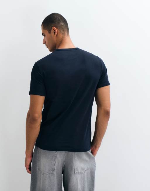 Fred Perry - T-shirt à bordures contrastantes - Bleu marine, 5 de 5