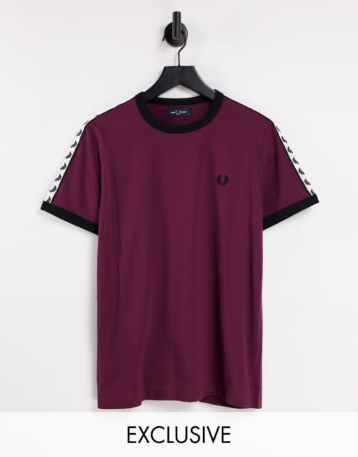 Fred perry best sale t shirt bordeaux