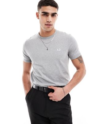 Fred Perry ringer t-shirt in grey - ASOS Price Checker