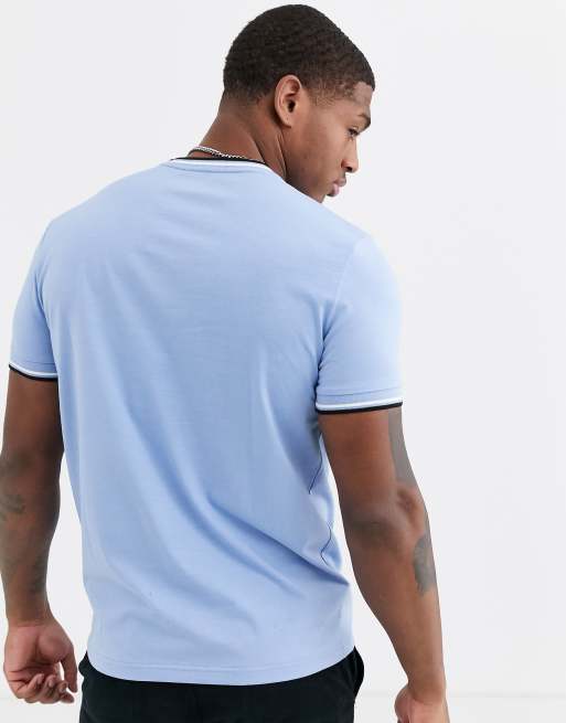 fred perry sky blue t shirt