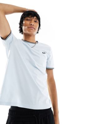 Fred Perry T-Shirt - Ringer - Bleu Foncé - Homme|M3519584