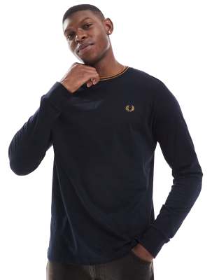 T-shirt  double liser et manches longues - Fred Perry - Modalova