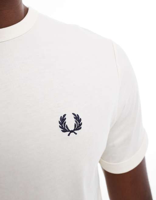 Fred Perry - T-shirt à liserés - Écru, 4 de 4