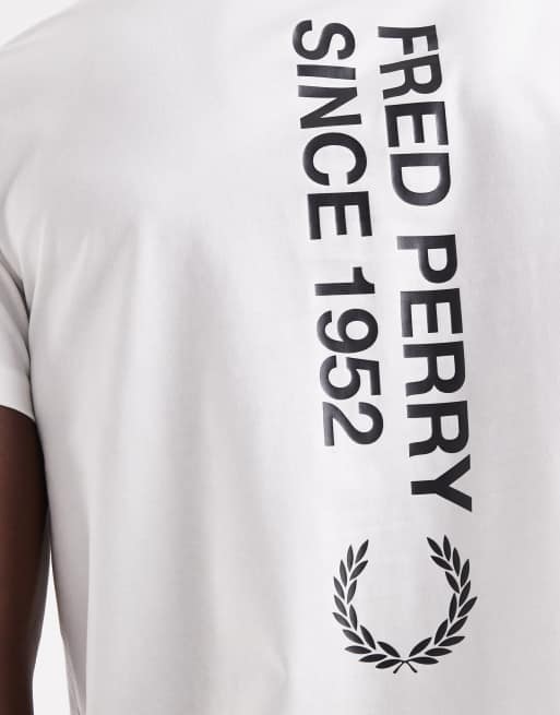 Fred Perry - T-shirt à logo oversize - Blanc, 5 de 5