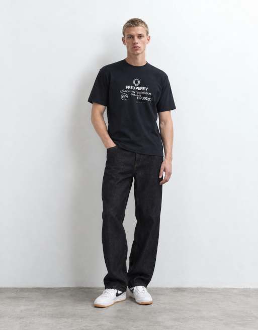 Fred Perry T-shirt a maniche corte 1952 con logo grafico in blu navy, 7 di 9