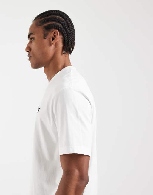 Fred Perry - T-shirt avec logo couronne de laurier texturé - Blanc, 5 de 5