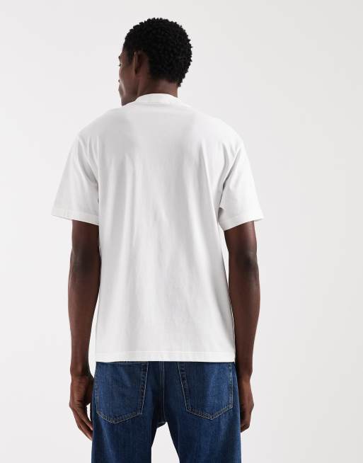 Fred Perry - T-shirt bianca con grafica del logo, 3 di 5