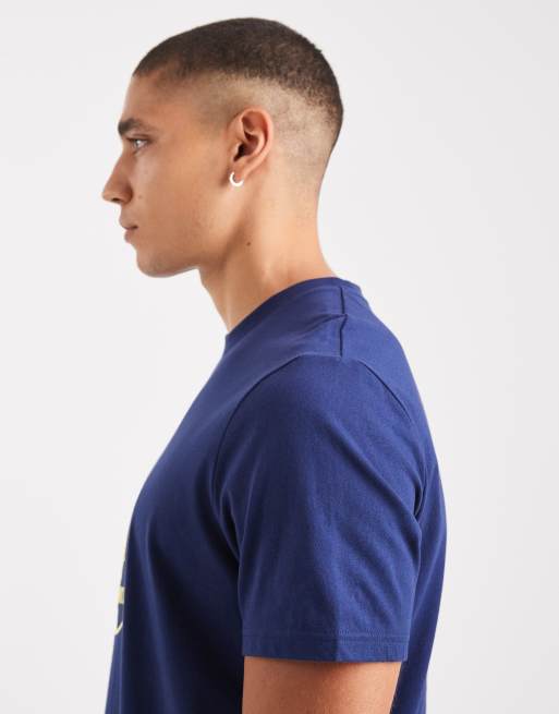 Fred Perry - T-shirt blu navy con grafica ispirata al tennis, 4 di 5