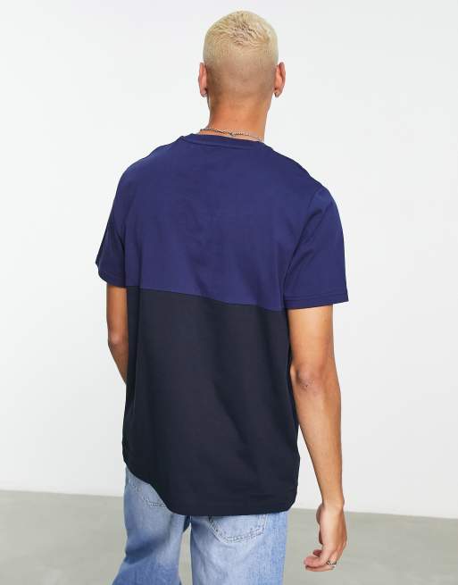 fred perry colour block t shirt