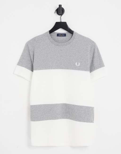 fred perry colour block t shirt