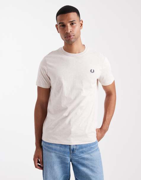 Fred Perry - T-shirt color crema - view 1
