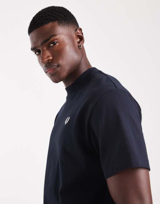 Fred Perry - T-shirt comoda blu navy, 4 di 5