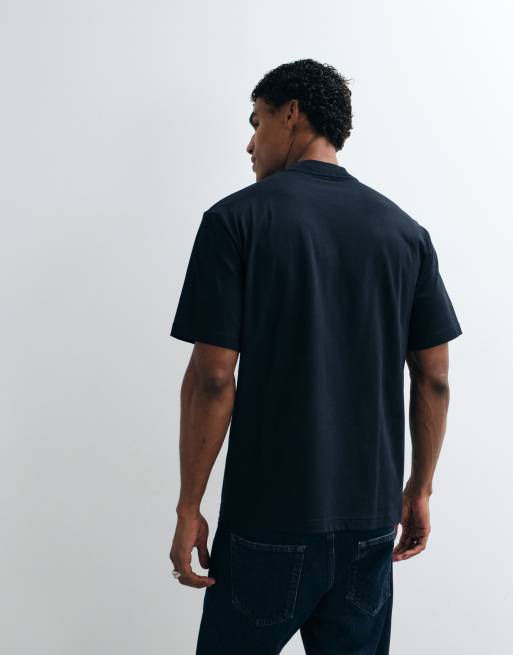 Fred Perry t-shirt con logo grafico navy, 3 di 5