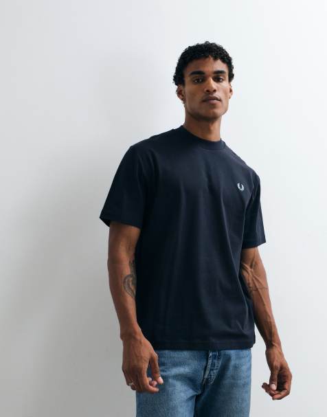 Fred Perry t-shirt graphique dos 1952 bleu marine - view 1