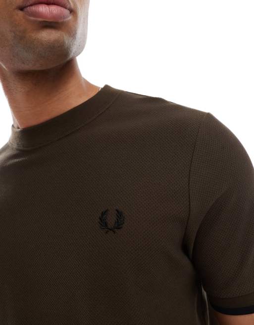 Tシャツ・カットソー FRED PERRY Men T Shirts FPM351949 BROWN Fred Perry brown t-shirt