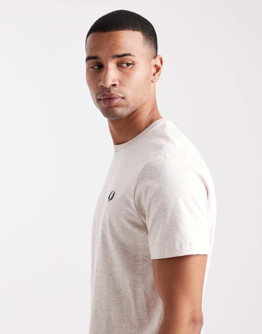 Fred Perry t-shirt in cream, 4 of 5