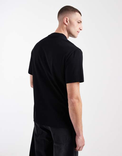 Fred Perry – T-Shirt in Schwarz mit Logodetail auf der Brusttasche, 3 von 5